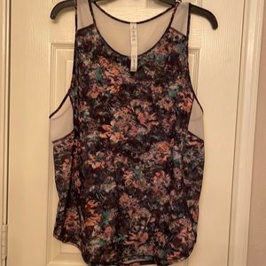 Lululemon Sculpt Tank II Dappled Daze Multi White Floral Size 12